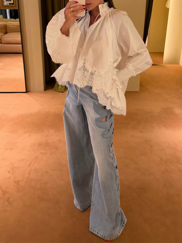 Lace Combo Shirt
