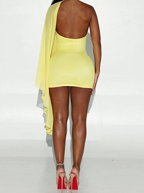 Draped Halter Dress