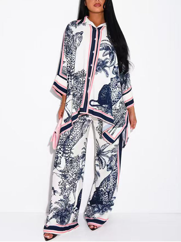 Printed Shirt & Pants Set