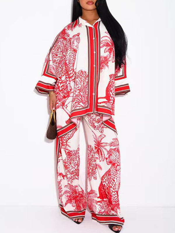 Printed Shirt & Pants Set