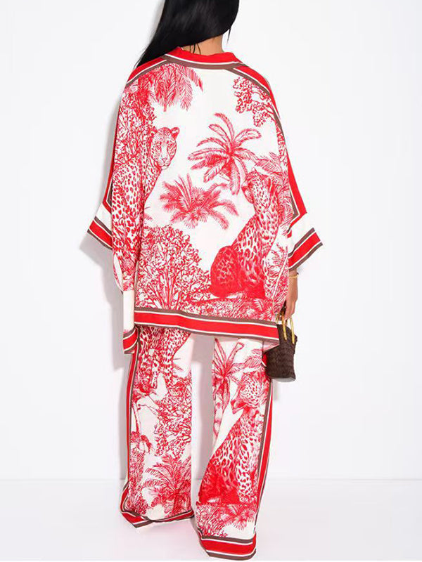 Printed Shirt & Pants Set