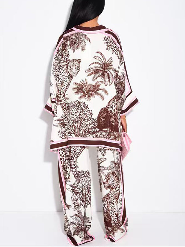Printed Shirt & Pants Set