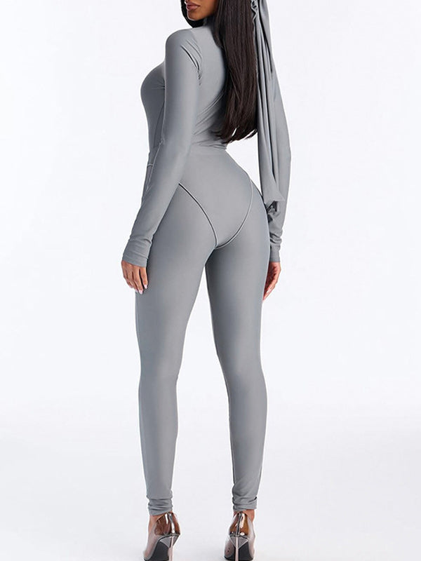 Mock-Neck Bodysuit & Pants Set