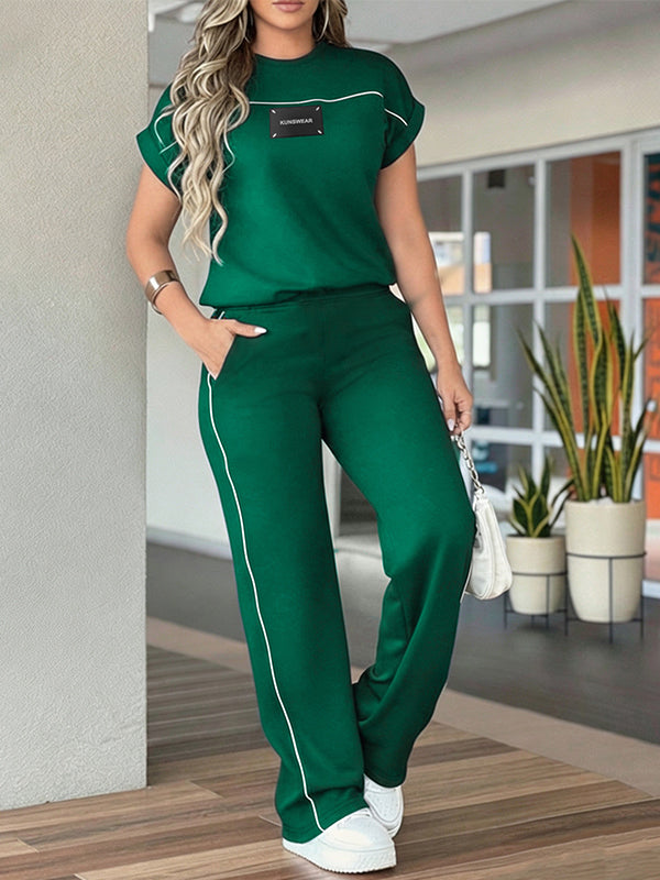 Stripe Tee & & Pants Set