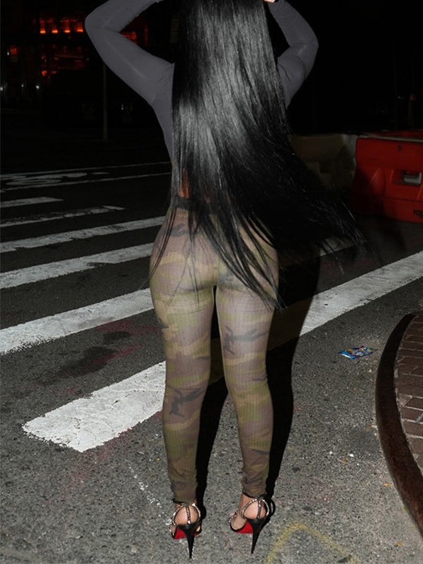 Camo Skinny Pants