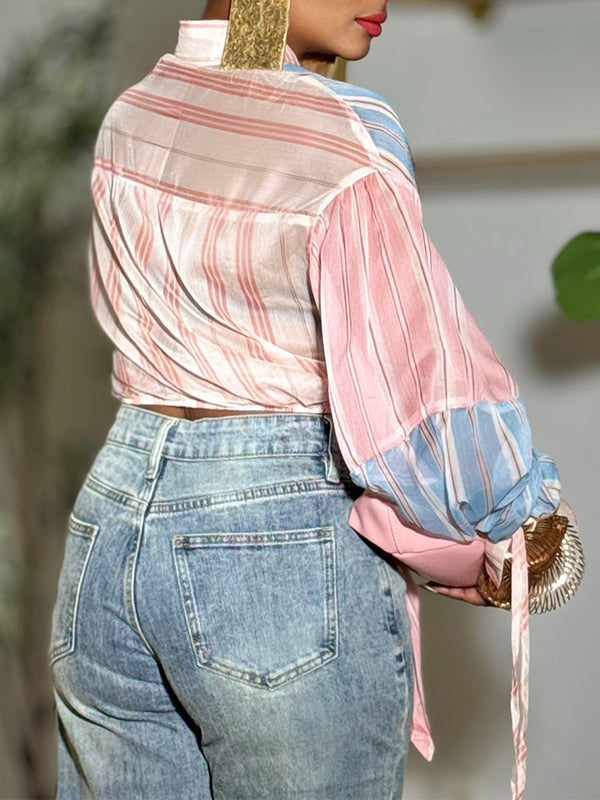 Stripe Tied Shirt