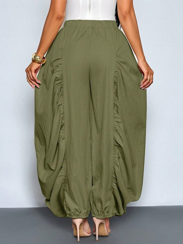 Ruched Combo Jogger Pants