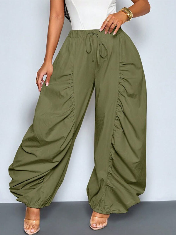 Ruched Combo Jogger Pants