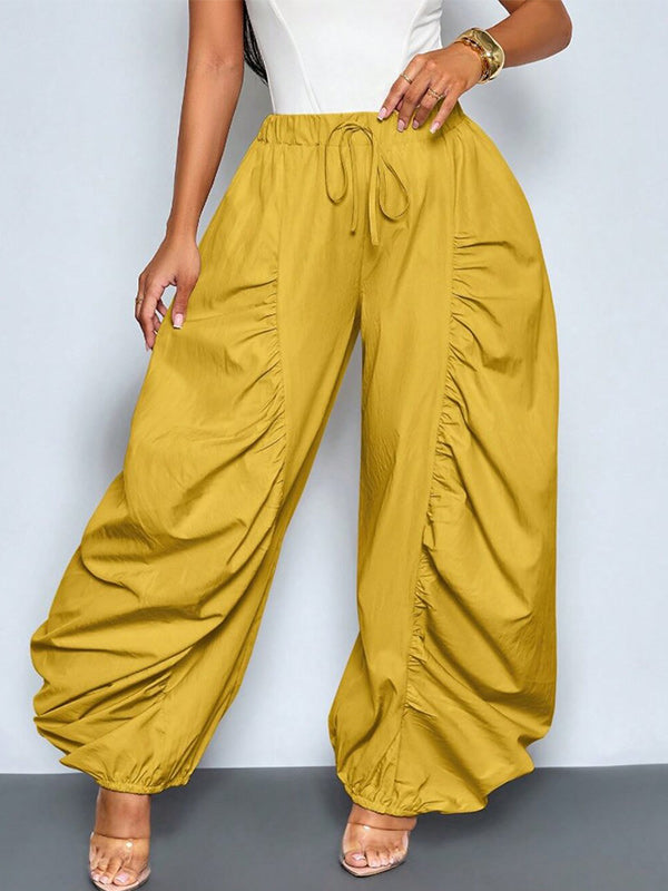 Ruched Combo Jogger Pants