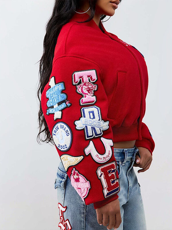 Printed Bomber Jacket