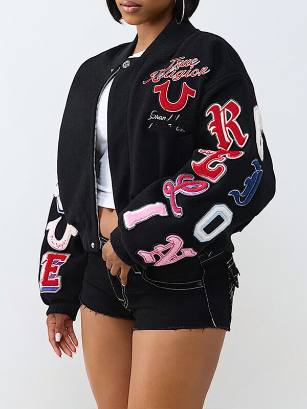 Printed Bomber Jacket