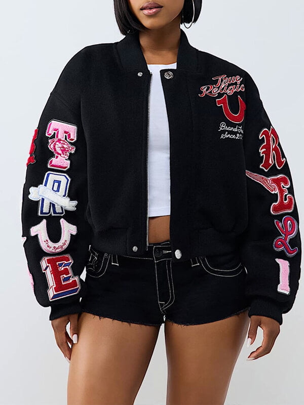Printed Bomber Jacket