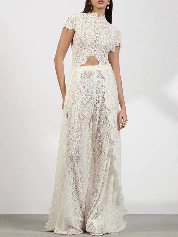 Lace Tunic Top & Pants Set