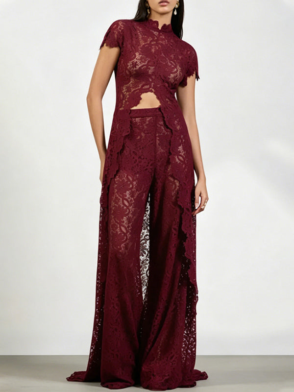Lace Tunic Top & Pants Set