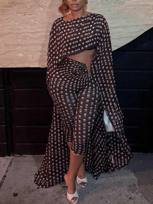 Printed Tunic Top & Capri Pants Set