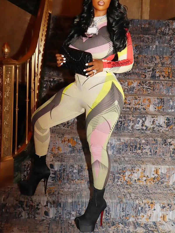 Colorblock Tee & Pants Set