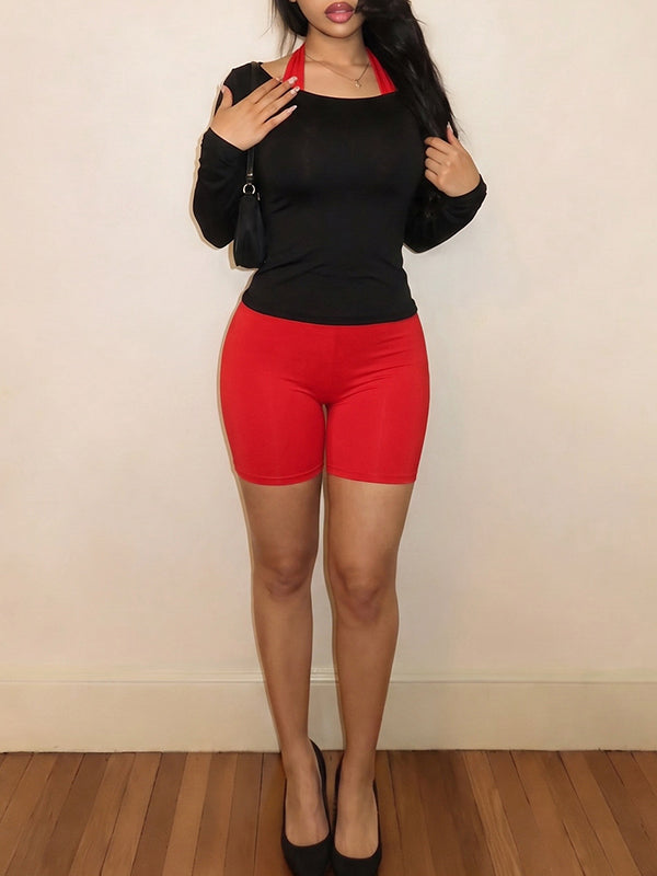 Off-Shoulder Top & Halter Romper Set