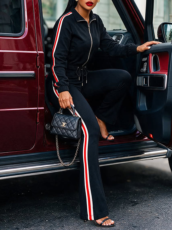 Side-Stripe Jacket & Pants Set