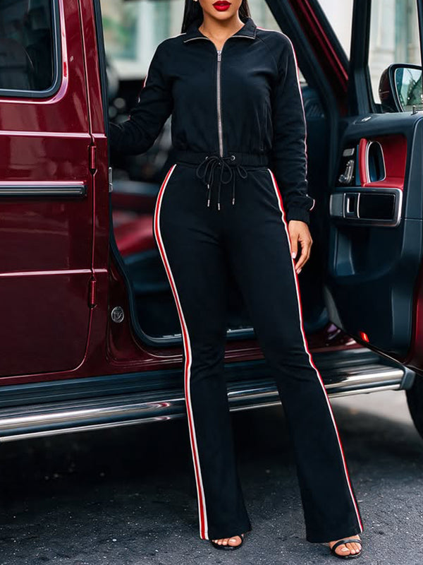 Side-Stripe Jacket & Pants Set