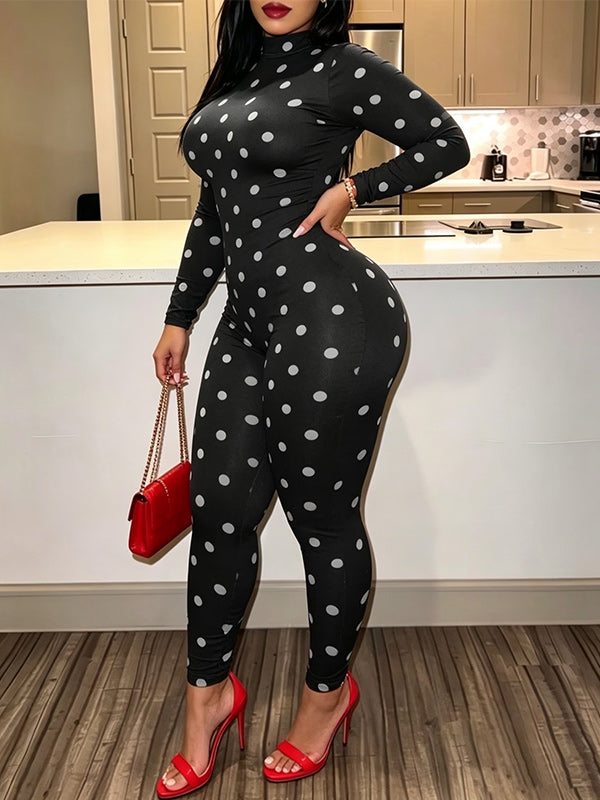 Dot Skinny Jumpsuit
