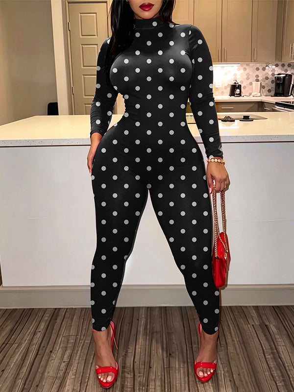 Dot Skinny Jumpsuit