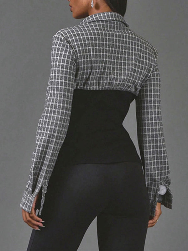 Plaid Combo Shirt