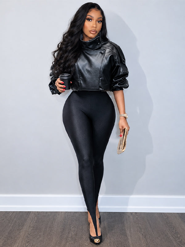 Sleek Stirrup High-Waist Leggings