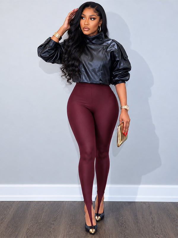 Sleek Stirrup High-Waist Leggings