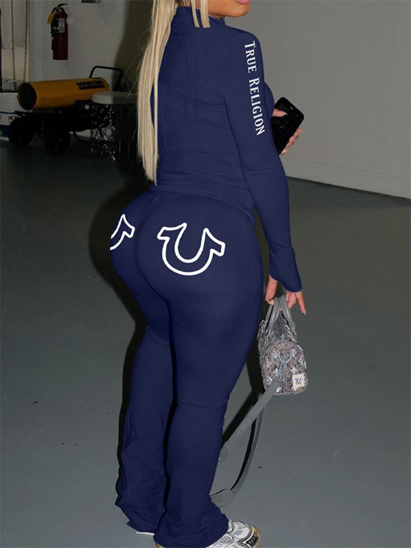 Logo Zip Top & Pants Set