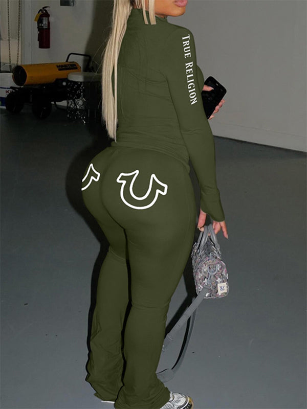 Logo Zip Top & Pants Set