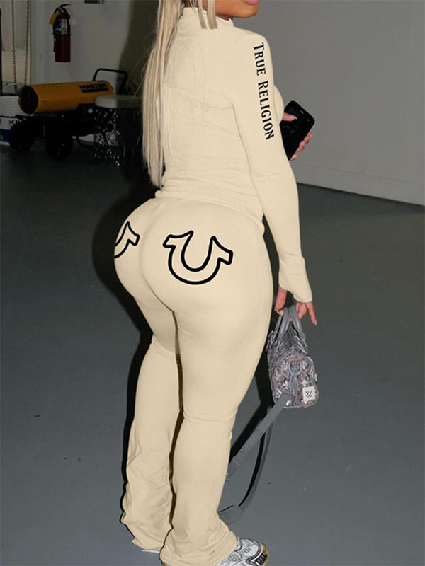 Logo Zip Top & Pants Set