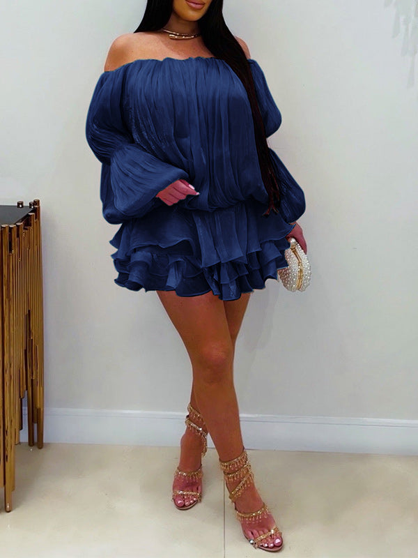 Off-Shoulder Ruffle Dress