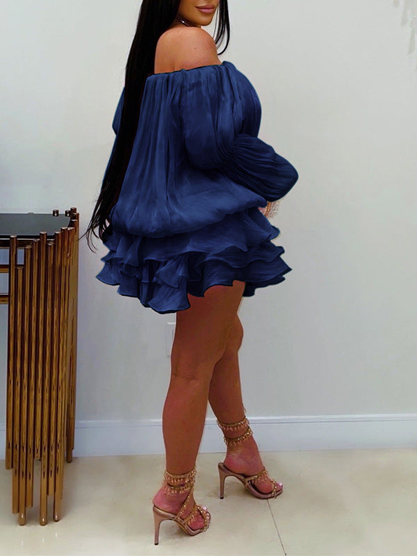 Off-Shoulder Ruffle Dress