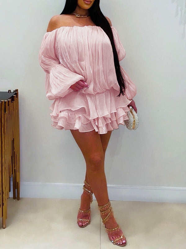 Off-Shoulder Ruffle Dress