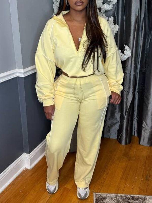 Stripe Zip Top & Pants Set