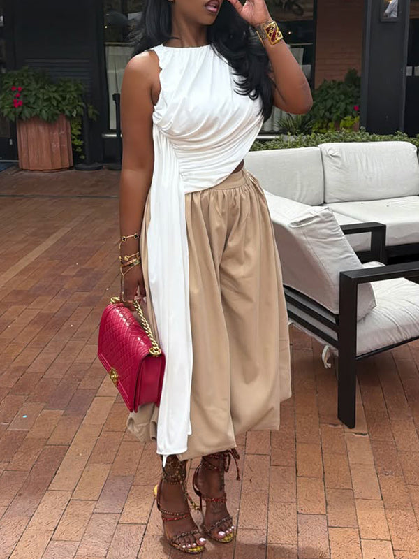 Draped Ruched Tank Top