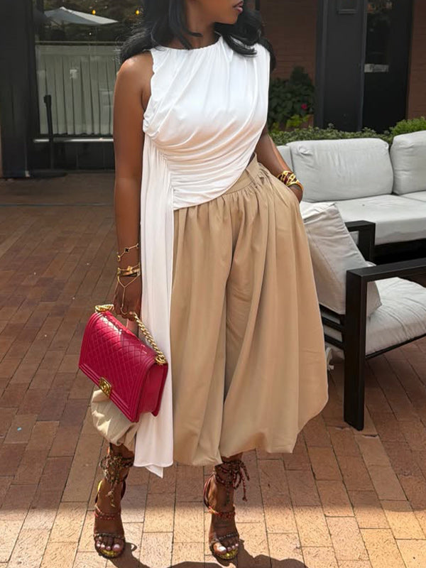 Draped Ruched Tank Top