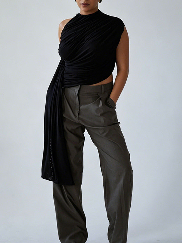 Draped Ruched Tank Top