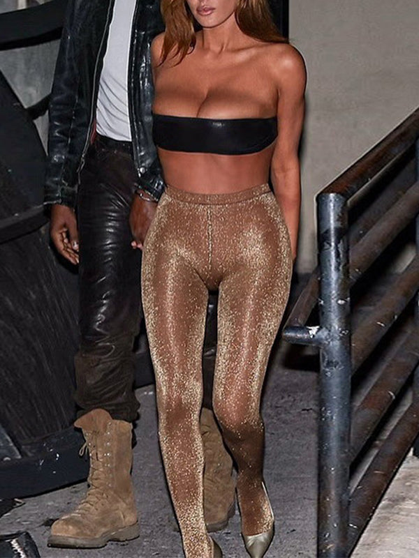 Shimmer High-Waist Leggings