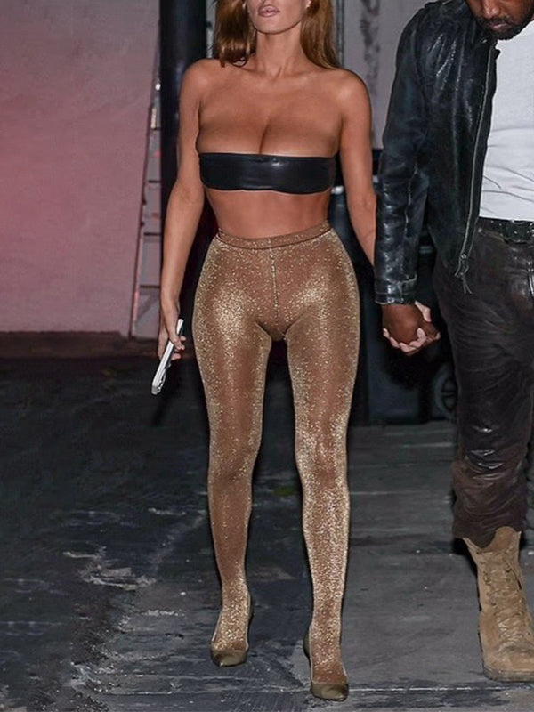 Shimmer High-Waist Leggings