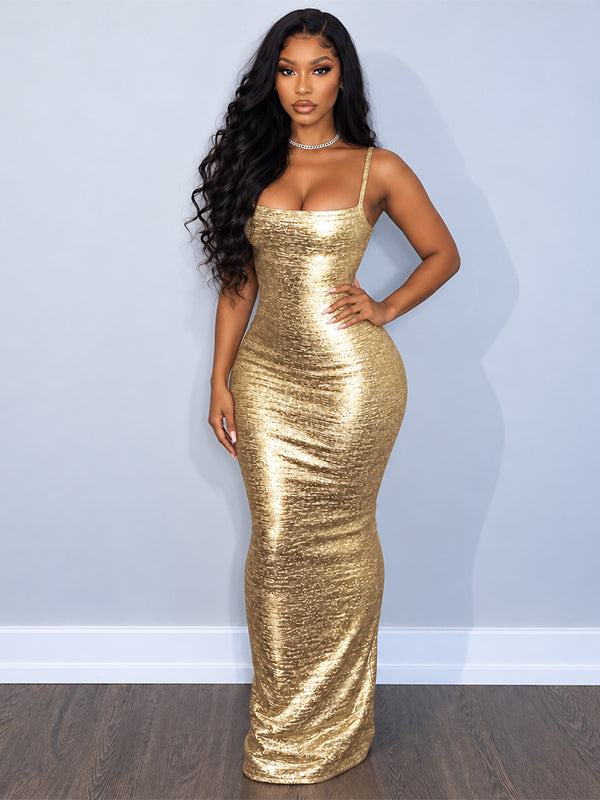 Metallic Cami Dress