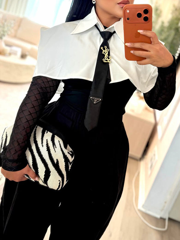 Black & White Layered Bodysuit