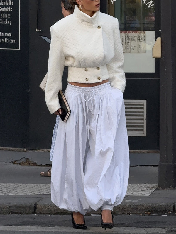 Balloon Wide-Leg Pants
