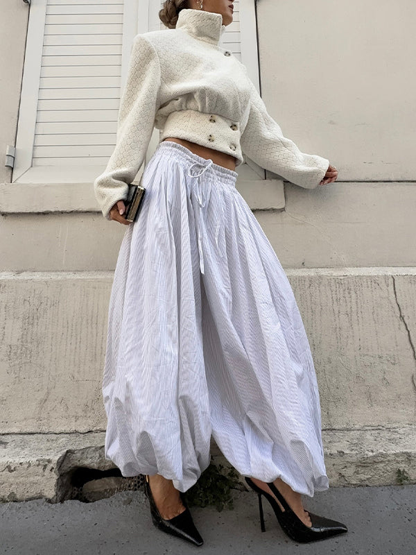 Balloon Wide-Leg Pants