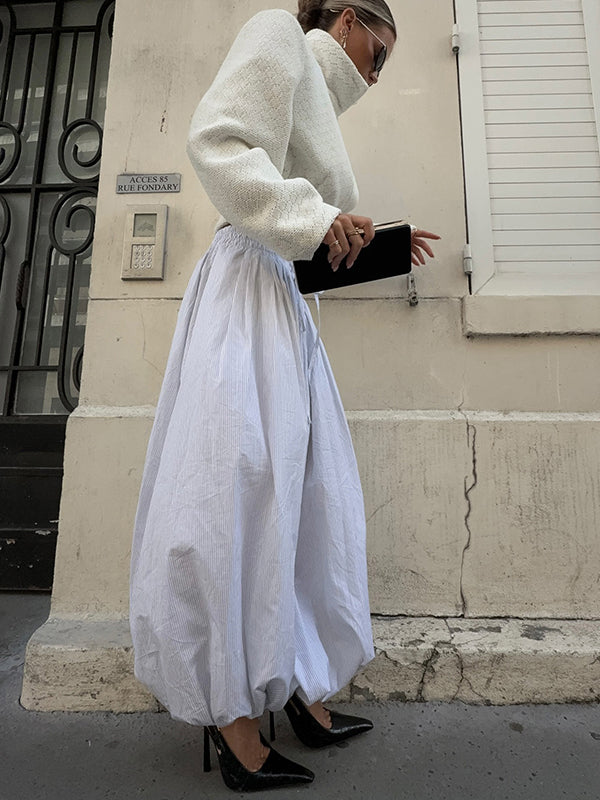 Balloon Wide-Leg Pants