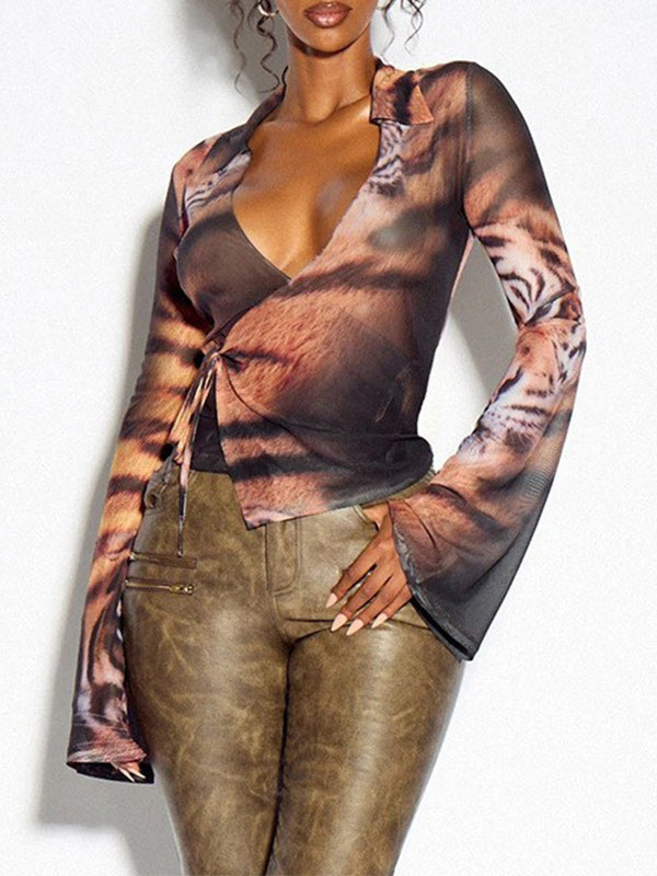 Printed Tied Shirt