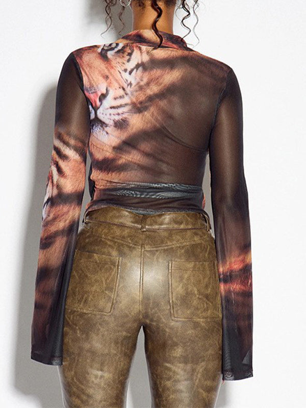 Printed Tied Shirt