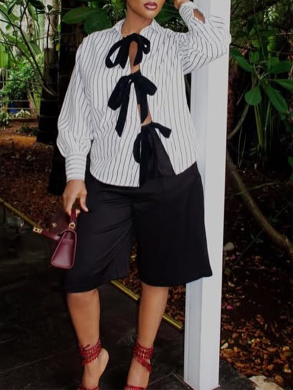 Stripe Tied Shirt