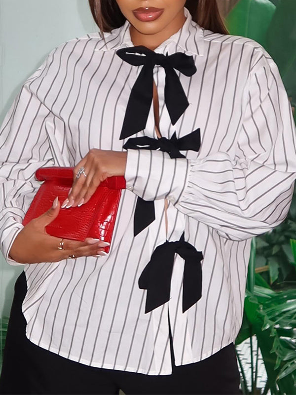 Stripe Tied Shirt
