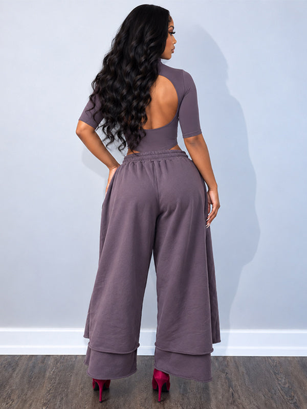 Motionkiller Wide-Leg Cropped Sweatpants